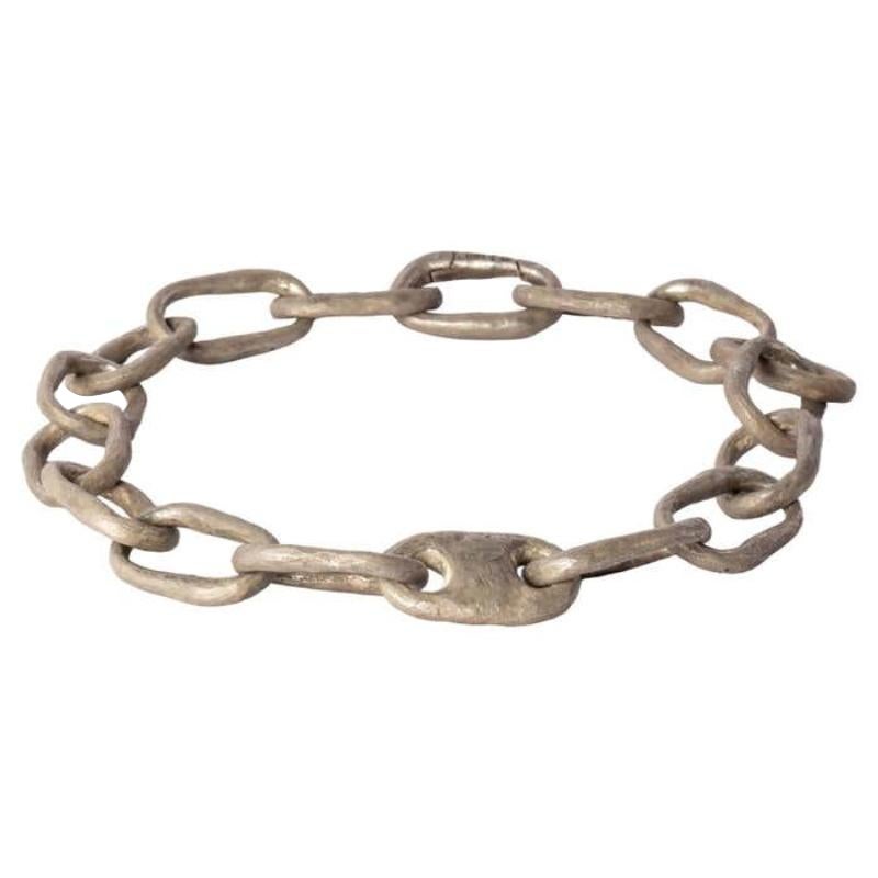 Roman Small Link Necklace w/ Small Closed Link (45cm, DA) For Sale