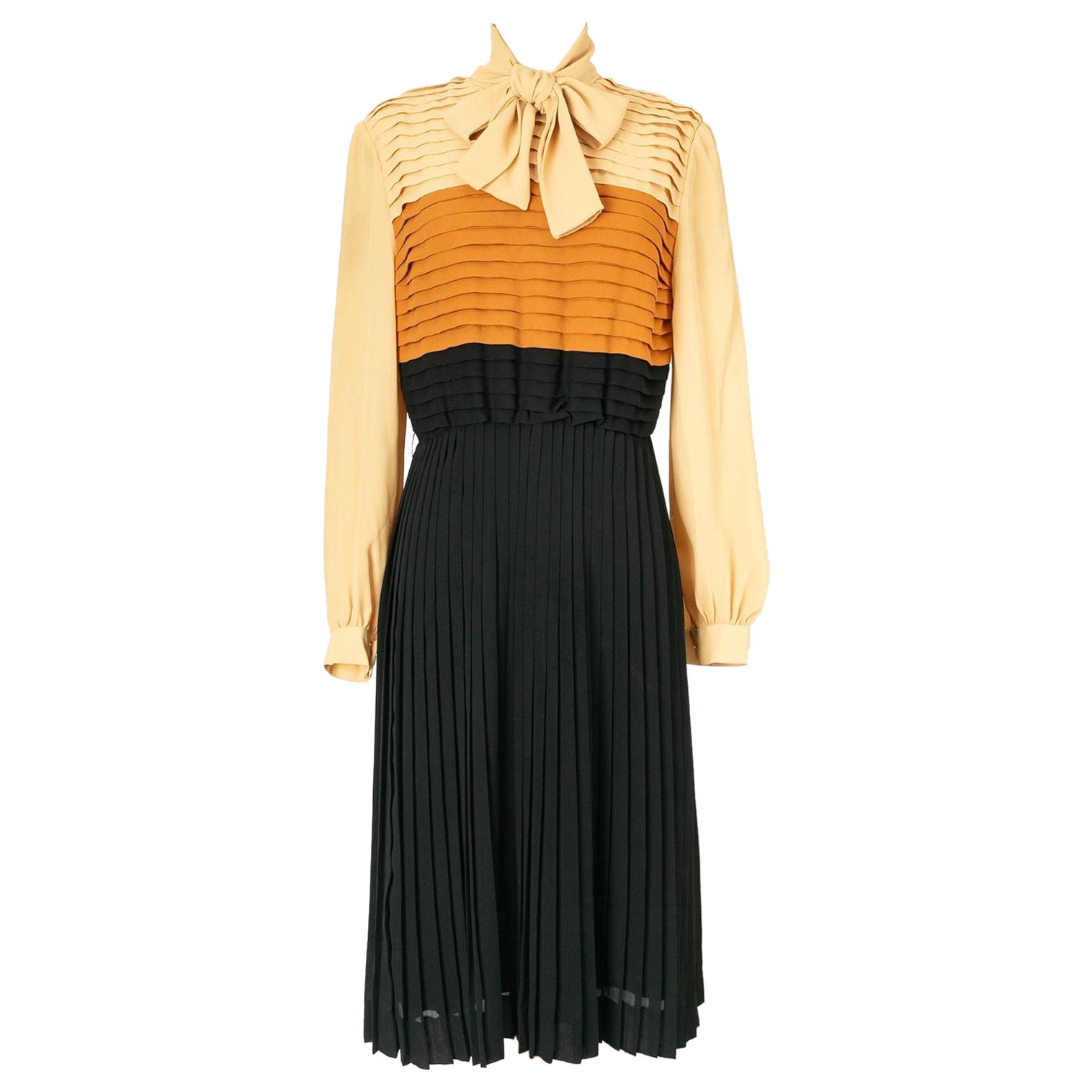 Crepe Dress, 1975s For Sale