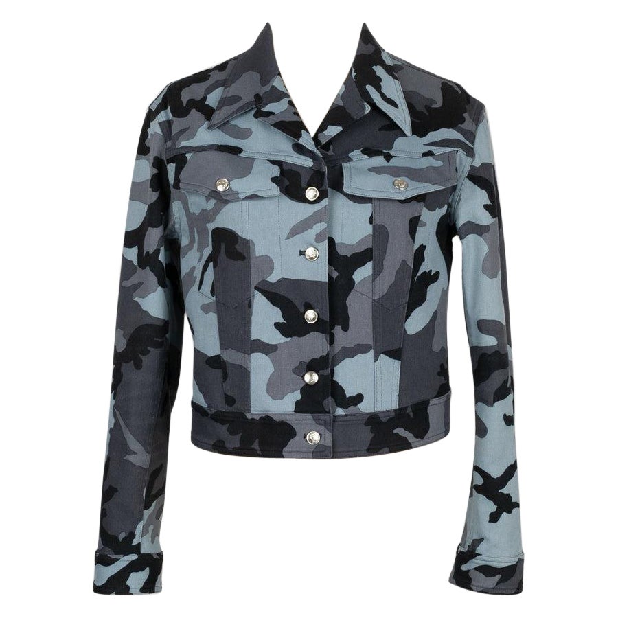 Christian Dior Short Jacket with Military Camouflage Patterns