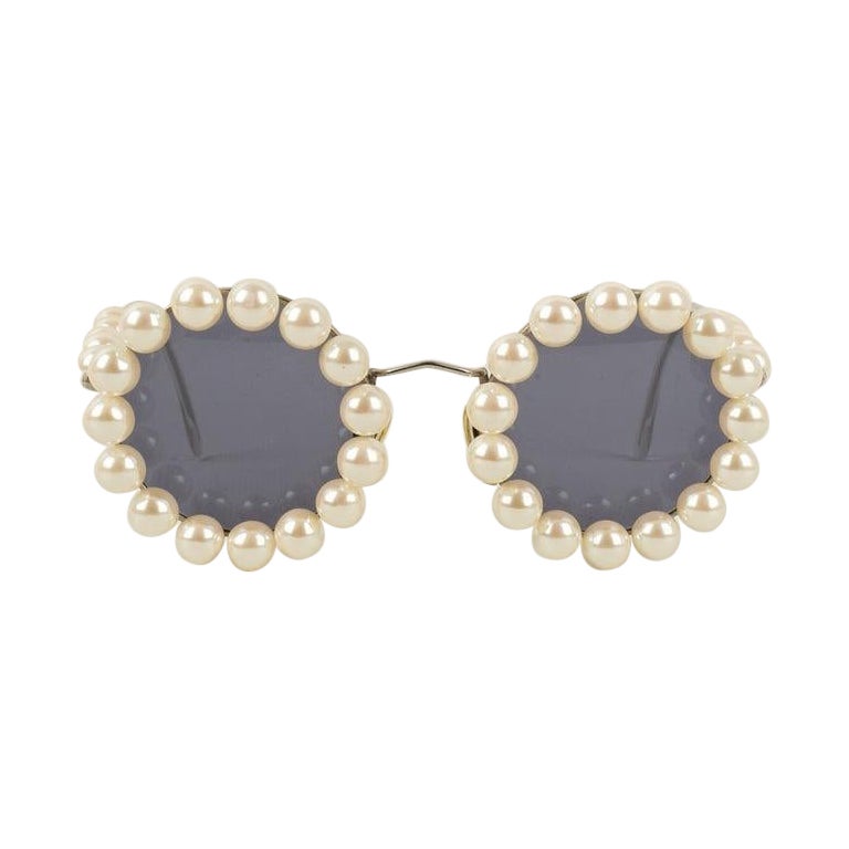 Chanel Sunglasses with Costume Pearly Beads, 1994