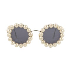 Vintage Chanel Sunglasses with Costume Pearly Beads, 1994