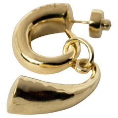 Horn-Ohrring mit Anhänger (YGA)