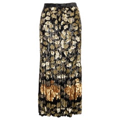Vintage Valentino Skirt Haute Couture with Sequins and Lurex Yarns