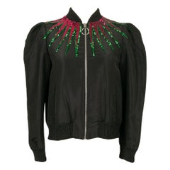 Gucci Embroidered Jacket in Silk And Cotton