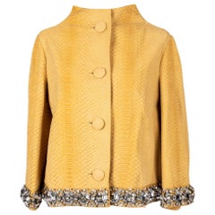 Dior Jacket in Matte Yellow Polished Python, 2008