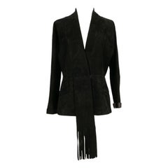 Christian Dior - Veste en cuir d'agneau noir