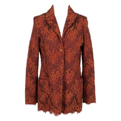Christian Lacroix Lace and Fabric Jacket in Red/Rust Tones