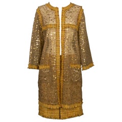 Chanel Set Composed of Long Transparent Ppen Jacket Sewn, 2011