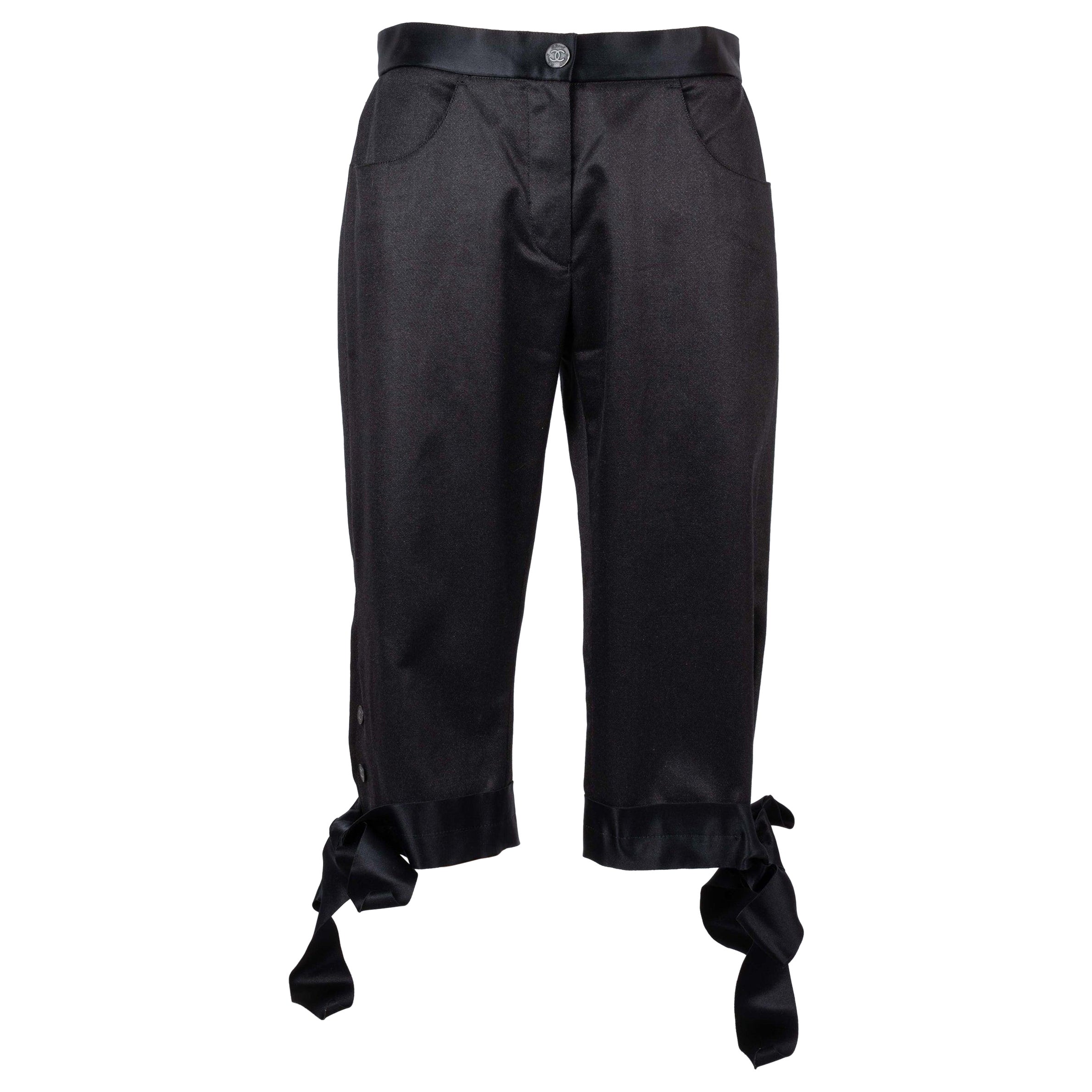 Chanel Capri Pants in Cotton and Silk, 2005 For Sale