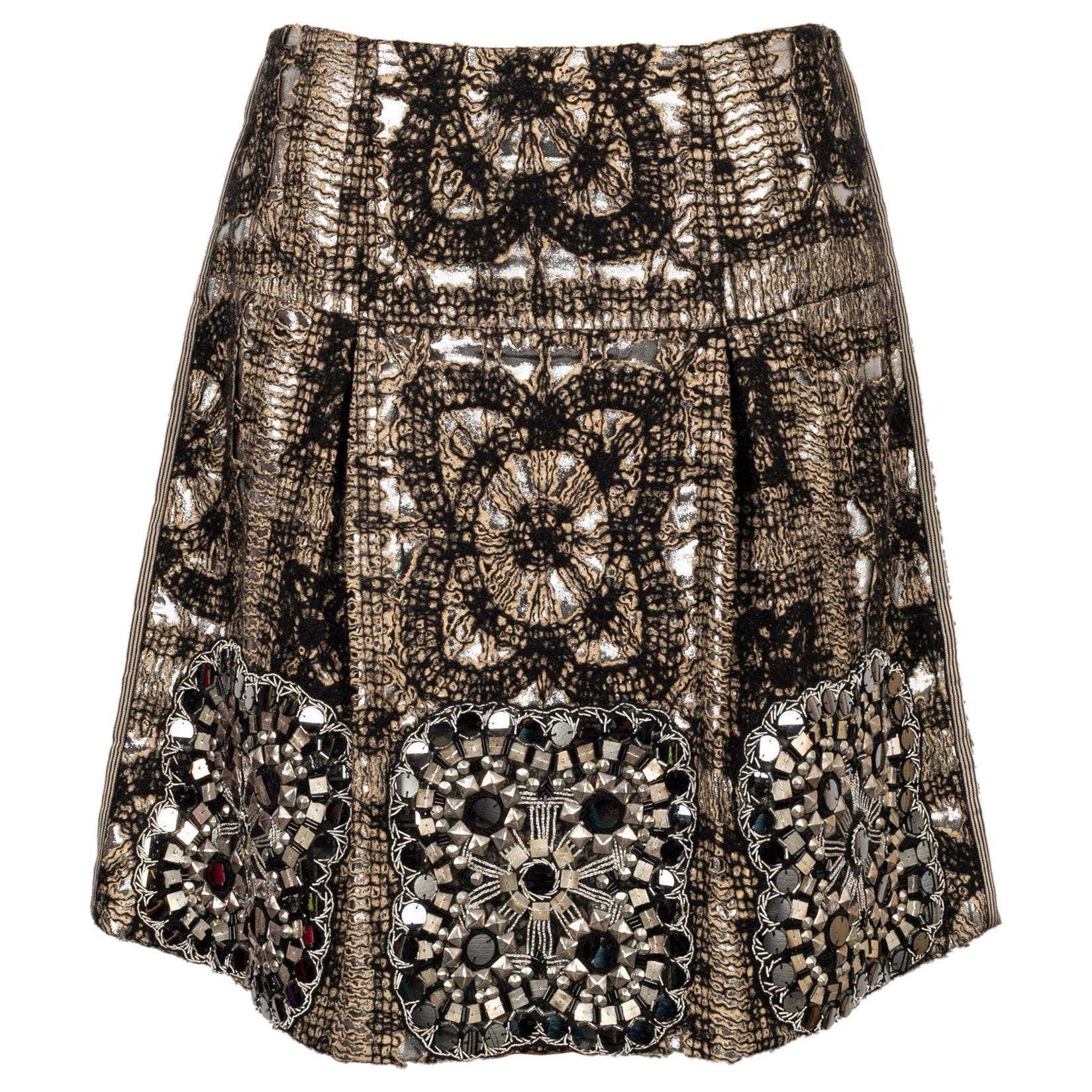 Christian Lacroix Blended Cotton and Mohair Wool Skirt, 2008 For Sale