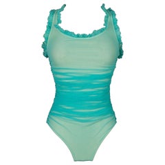Chanel Turquoise Swimsuit / Bodysuit, 2001