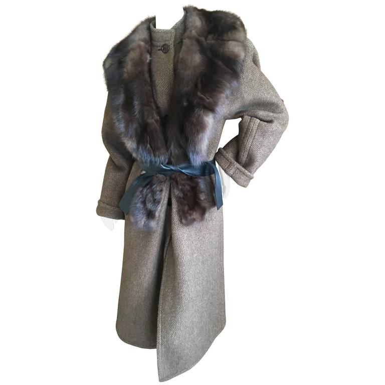 Amen Wardy galanos for amen wardy coat with russian sable collar for sale at Amen Wardy galanos for amen wardy coat with russian sable collar for sale at