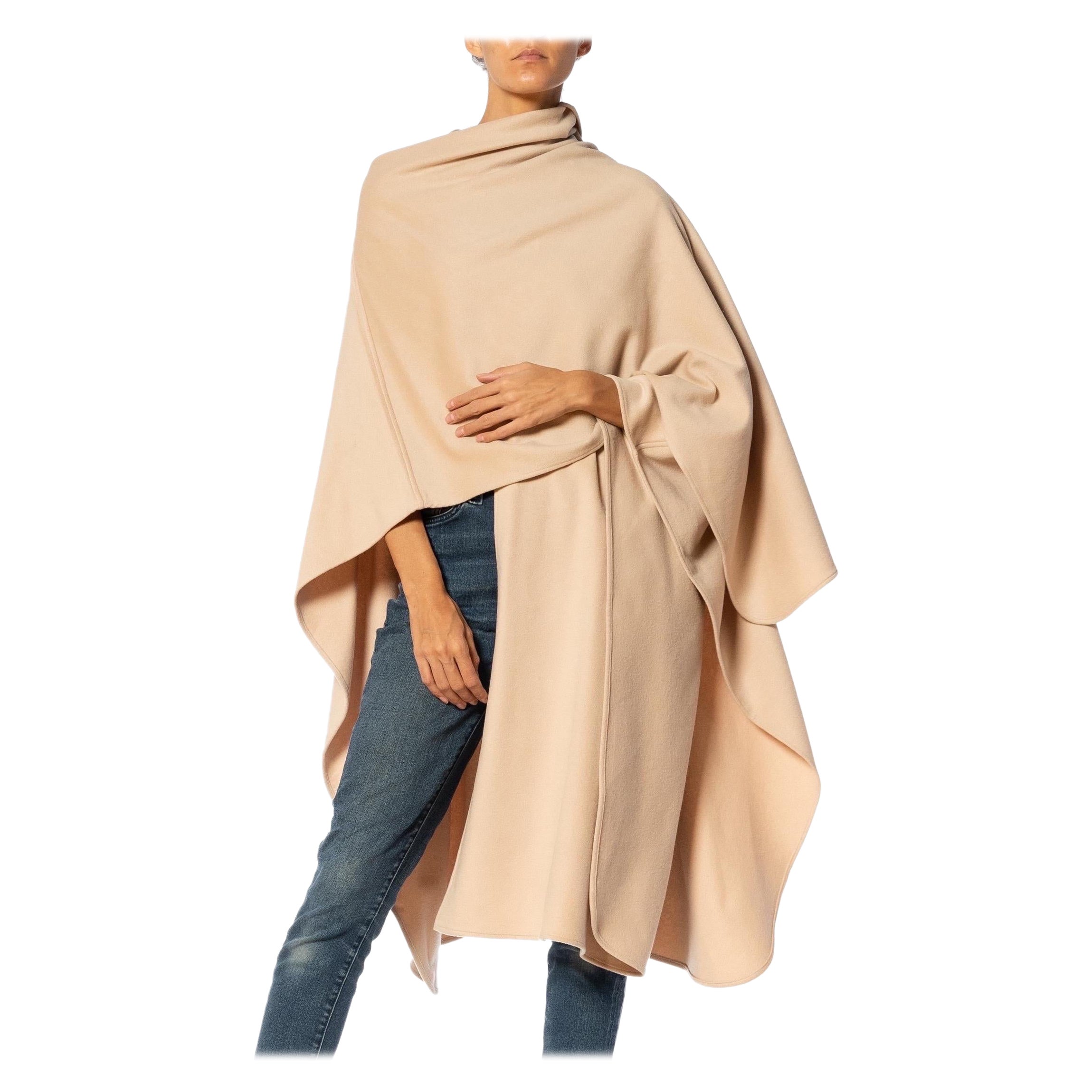 2000S GENNY Beige Cashmere Shawl For Sale