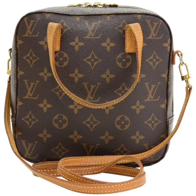 Louis Vuitton Spontini Monogram Canvas Hand Bag + Strap