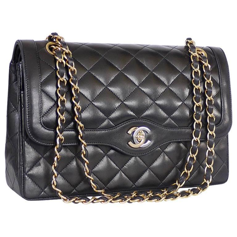 Vintage Chanel Paris Limited Edition 2.55 Double Flap Classic at 1stdibs