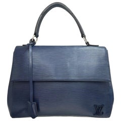 Vintage Borsa A Tracolla Louis Vuitton Cluny MM Epi Blu 