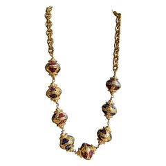 Antique Yves Saint Laurent necklace Russian collection 1976.