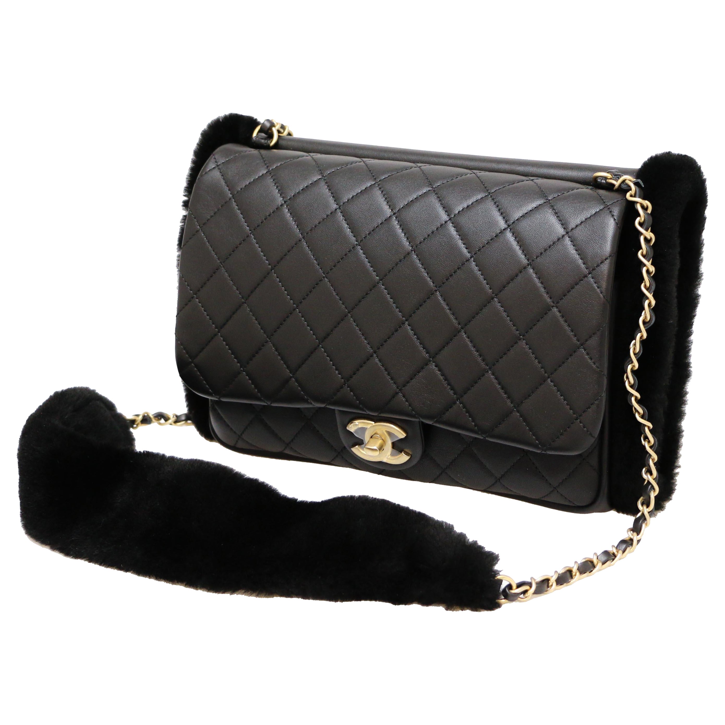 Chanel Fur Bag 48 For Sale on 1stDibs fur chanel bag fluffy
