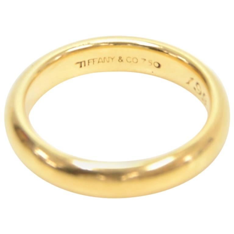 Tiffany & Co. Lucida Wedding Band 18K 4mm Ring