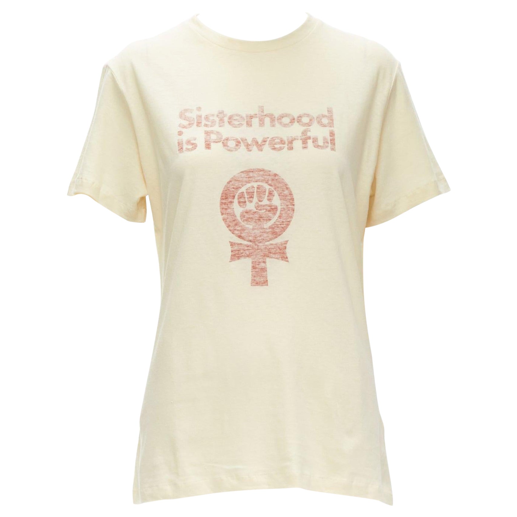 CHRISTIAN DIOR Sisterhood is Powerful Robin Morgan Feminism cotton tshirt S For Sale