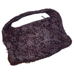 Used Bottega Veneta Veneta Purple Handbag 