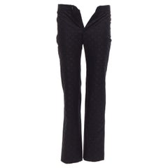 GUCCI Tom Ford Used GG monogram straight trousers pants IT38 XS
