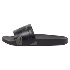 Valentino Two Tone Camouflage Print Rubber Slides Size 42