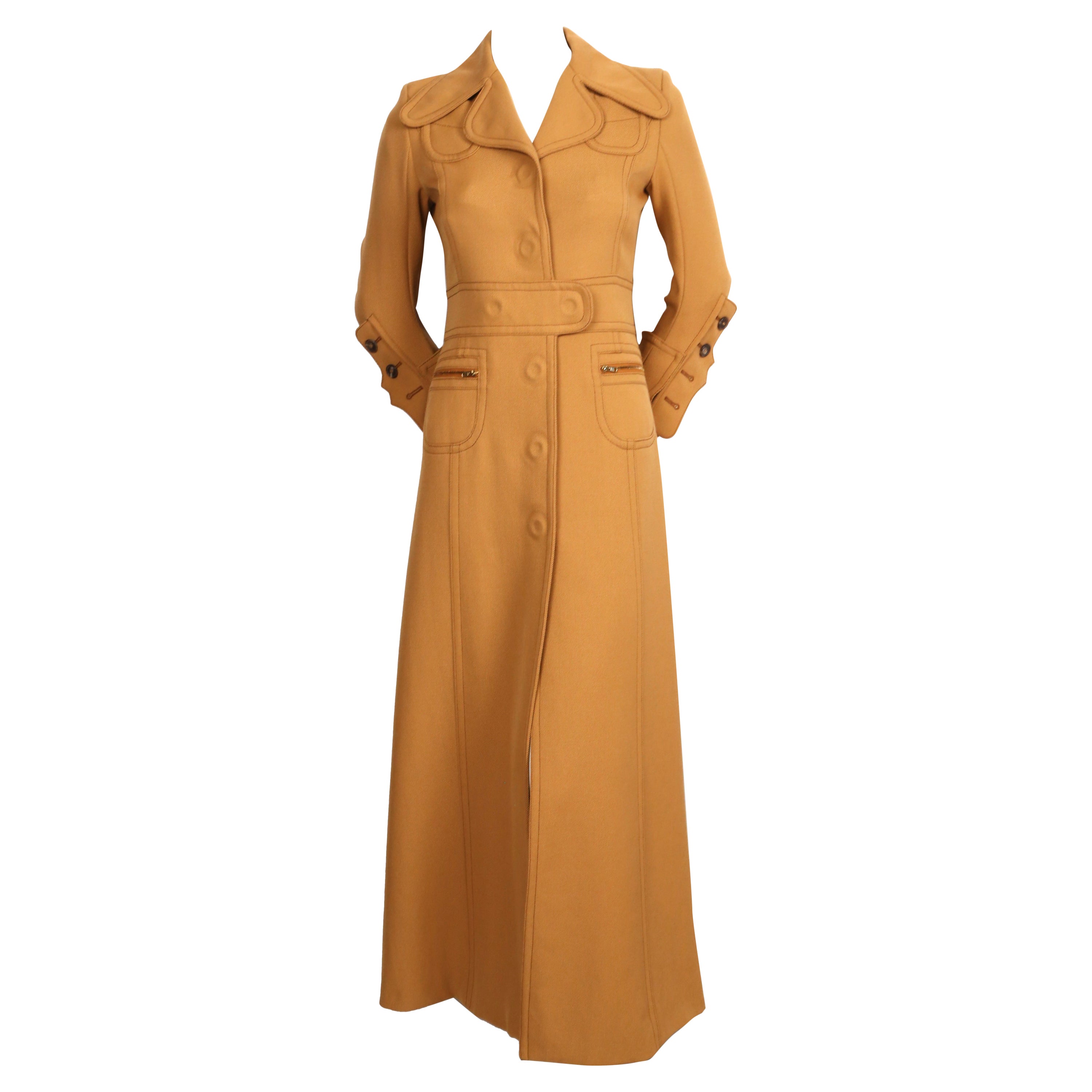 2014 MARGIELA by JOHN GALLIANO long gabardine RUNWAY coat For Sale