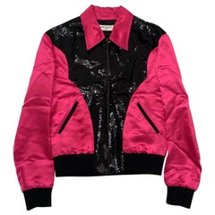 Saint Laurent Paris by Hedi Slimane FW2016 1/1 sample sequin jacket pink 