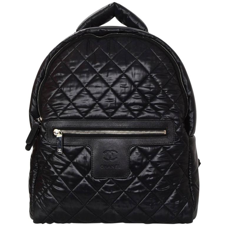 Chanel 2016 Black Nylon Coco Cocoon Backpack Bag For Sale at 1stDibs  chanel  backpack nylon, chanel nylon backpack, chanel coco cocoon backpack