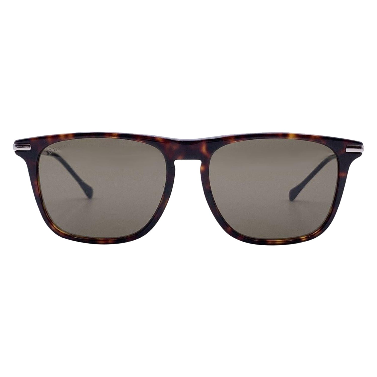 Gucci Brown Acetate GG0915S Horsebit Sunglasses 55/17 145mm For Sale