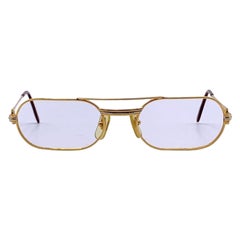 Cartier Retro 22K Gold Plated Louis Vendome LC Decor 53/20 Eyeglasses