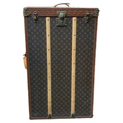 Louis Vuitton Vintage Monogram Suitcase Wardrobe Trunk 90 x 26