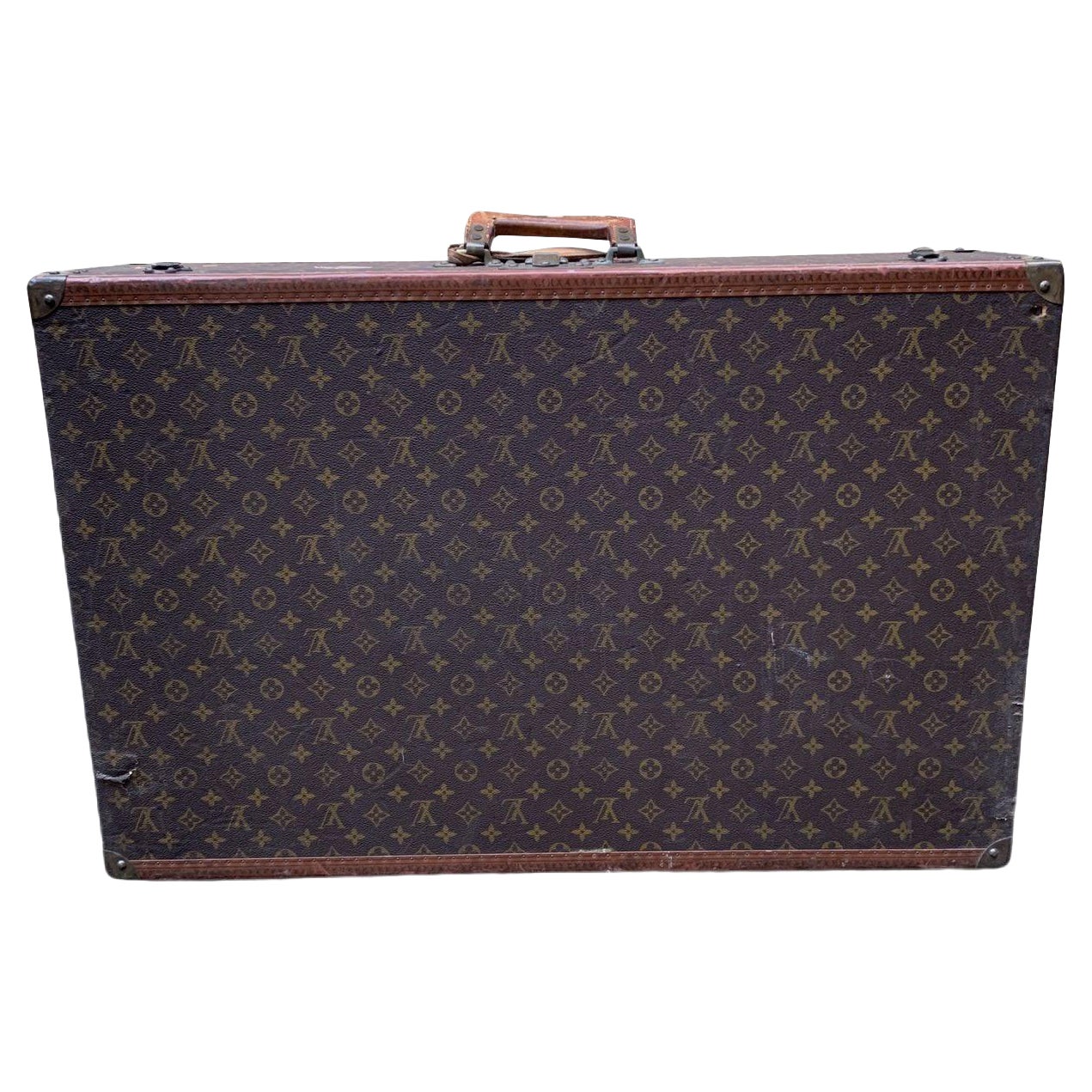 Louis Vuitton Vintage Monogram Canvas Braken 80 Large Luggage Bag