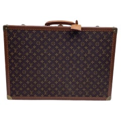 Louis Vuitton Retro Monogram Canvas Bisten 60 Trunk Luggage Bag