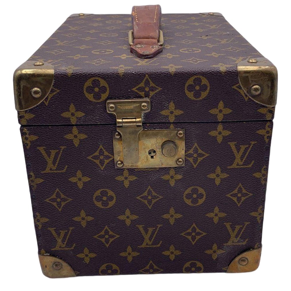 Louis Vuitton Vintage Monogrammierte Boite-Flacons-Flacons-Zugtasche mit Schleppe im Angebot