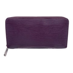 Louis Vuitton Purple Epi Leather Zippy Long Continental Wallet