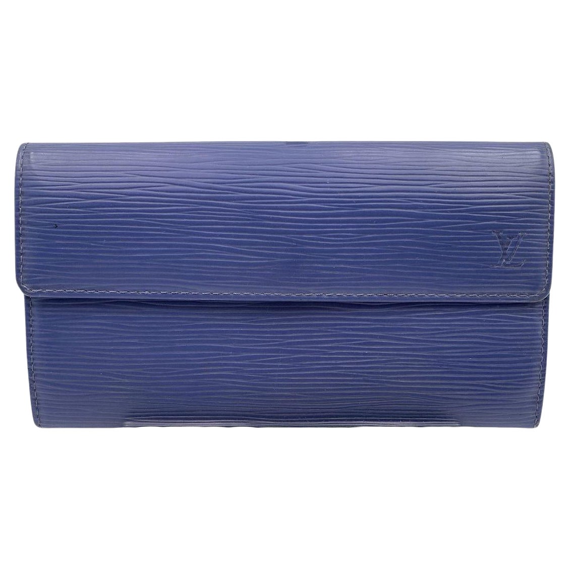 Louis Vuitton Blue Epi Leather Sarah Continental Long Wallet