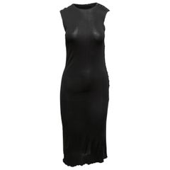 Vintage Schwarzes Jean Paul Gaultier Femme ärmelloses Vintage-Kleid Größe US S
