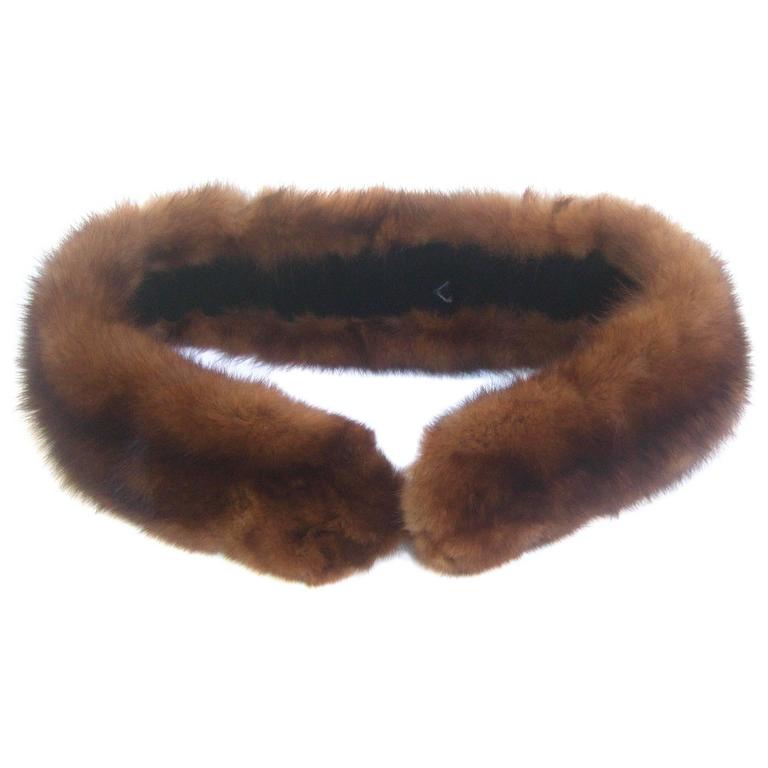 sable fur collar