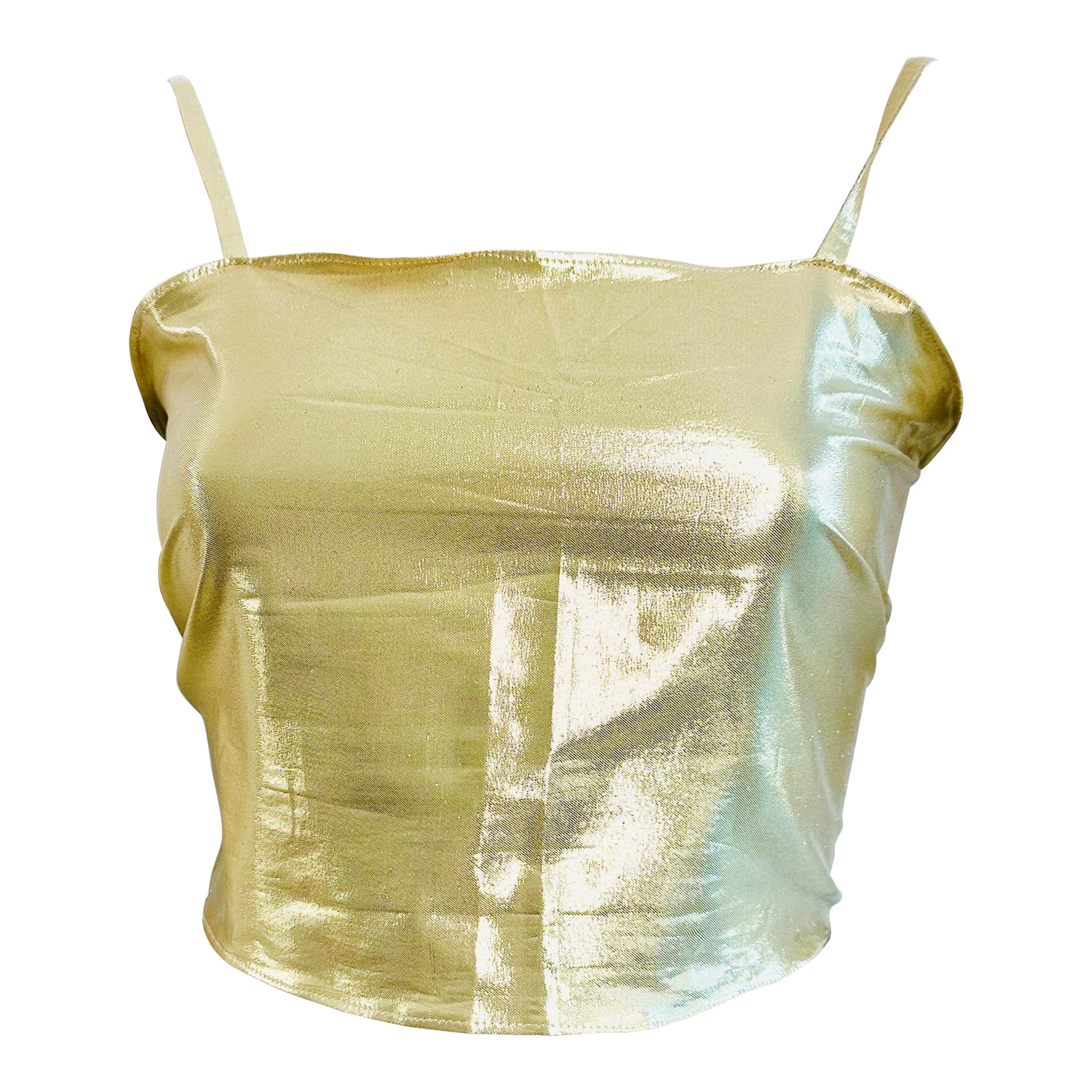 Ted Lapidus lamé bustier from the 1980s