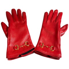 Gucci Red lambskin Gloves