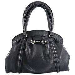 Christian Dior Black Handbag with Braided Handles