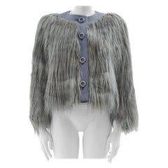 Prada F/W 2011 Liliac faux fur jacket