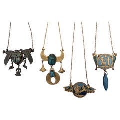 Egyptian Revival French Art Deco Necklaces