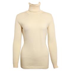 Gucci by Tom Ford White Wool Turtleneck Top 4