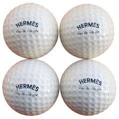 Used Rare Hermès Set of 4 Golf Balls