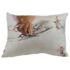 Hermes Silk  Haunting Design Pillow / Cushion