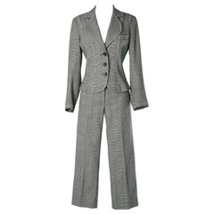 Prince of Wales pattern trouser-suit John Galliano 