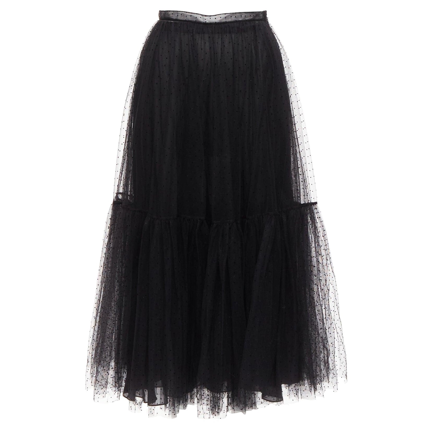 Black tulle skirt dior cheap